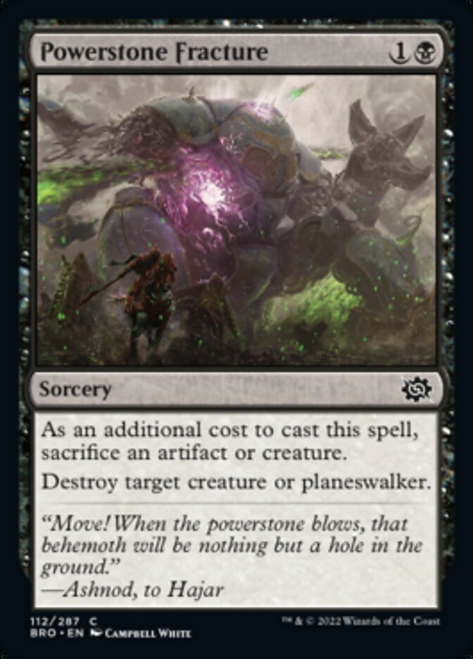 Powerstone Fracture [The Brothers' War] [Foil]