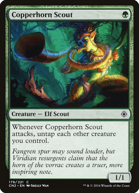 Copperhorn Scout [Conspiracy: Take the Crown] [Foil]