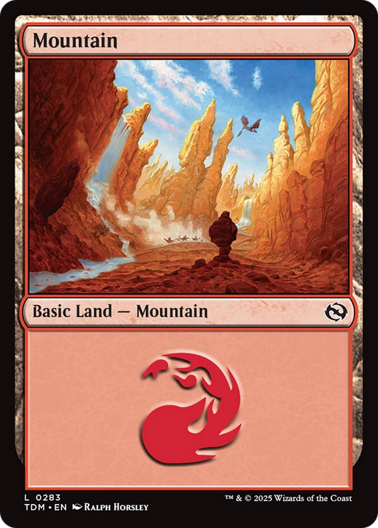 Mountain (0283) [Tarkir: Dragonstorm] [Foil]