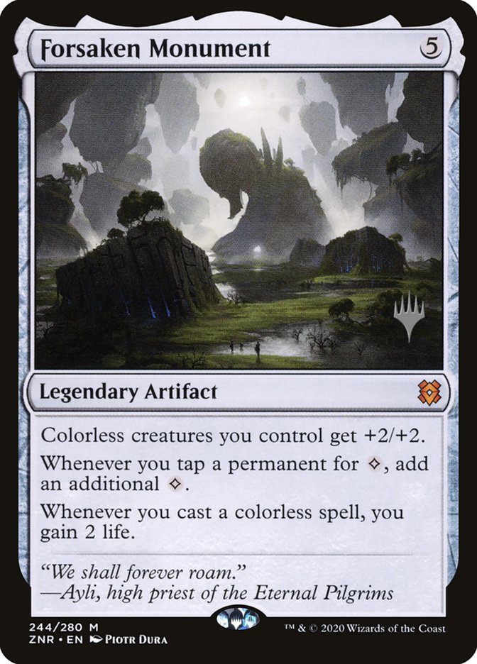 Forsaken Monument (Promo Pack) [Zendikar Rising Promos] [Foil]