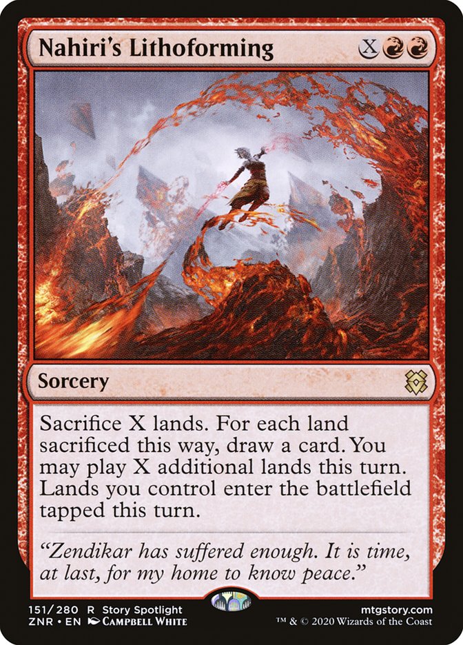 Nahiri's Lithoforming [Zendikar Rising] [Foil]