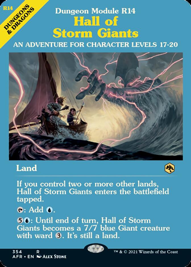 Hall of Storm Giants (Dungeon Module) [Dungeons & Dragons: Adventures in the Forgotten Realms] [Foil]