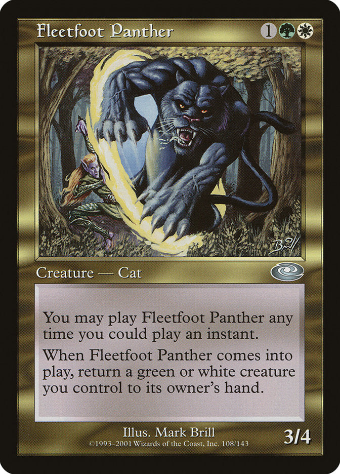 Fleetfoot Panther [Planeshift] [Foil]