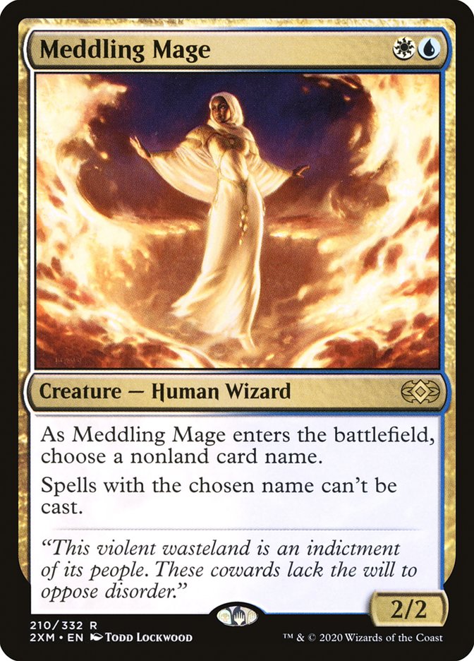 Meddling Mage [Double Masters] [Foil]