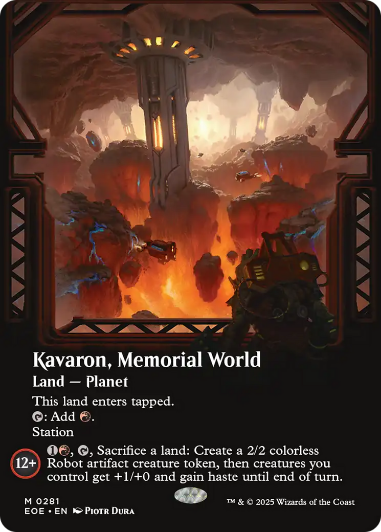 Kavaron, Memorial world (Borderless) [Edge of Eternities] [Foil]