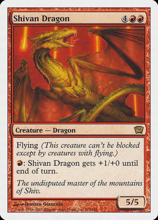 Shivan Dragon [Ninth Edition] [Foil]