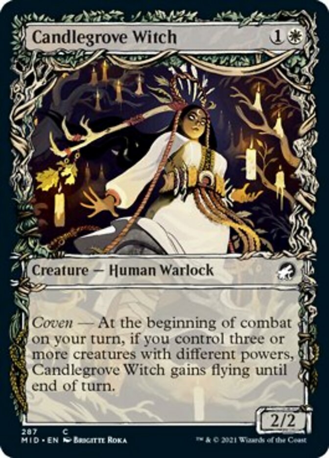 Candlegrove Witch (Showcase Equinox) [Innistrad: Midnight Hunt] [Foil]