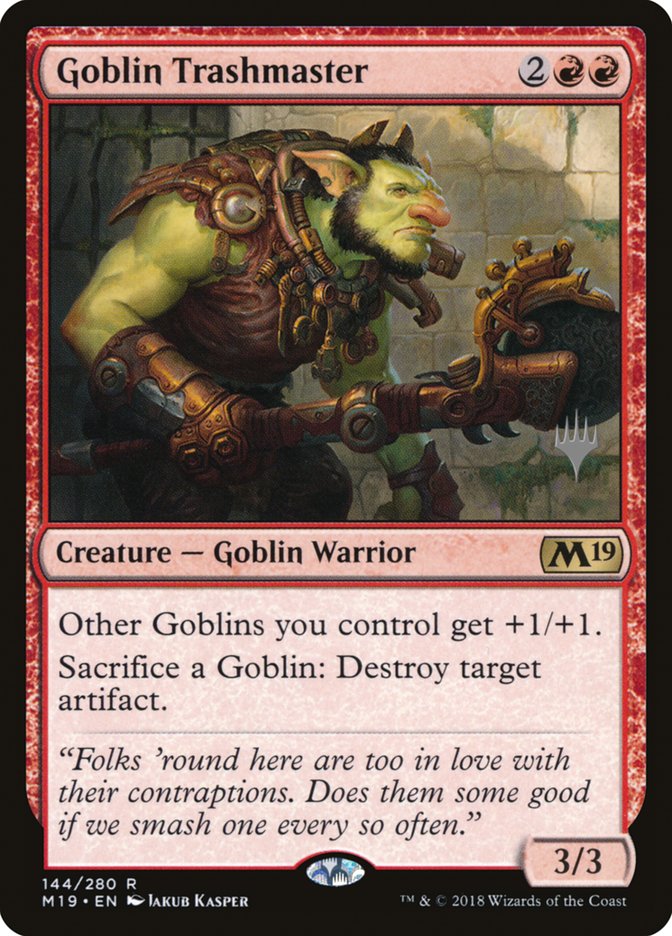 Goblin Trashmaster (Promo Pack) [Core Set 2019 Promos] [Foil]