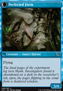 Aberrant Researcher // Perfected Form [Shadows over Innistrad] [Foil]