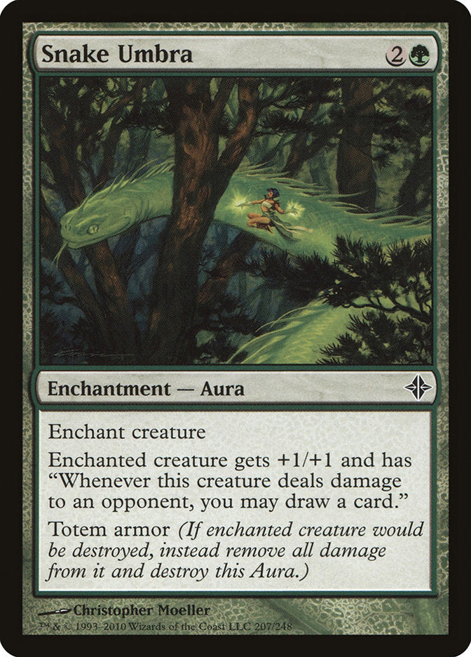 Snake Umbra [Rise of the Eldrazi] [Foil]