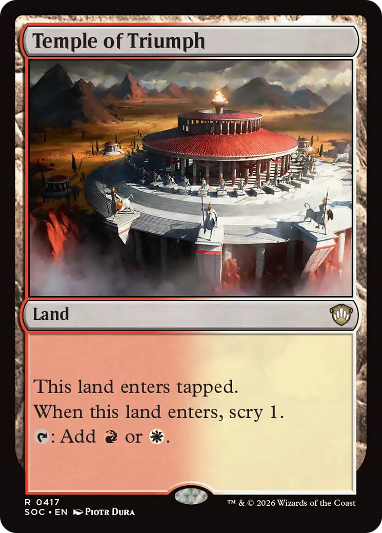 Temple of Triumph [Secrets of Strixhaven Commander] [Foil]