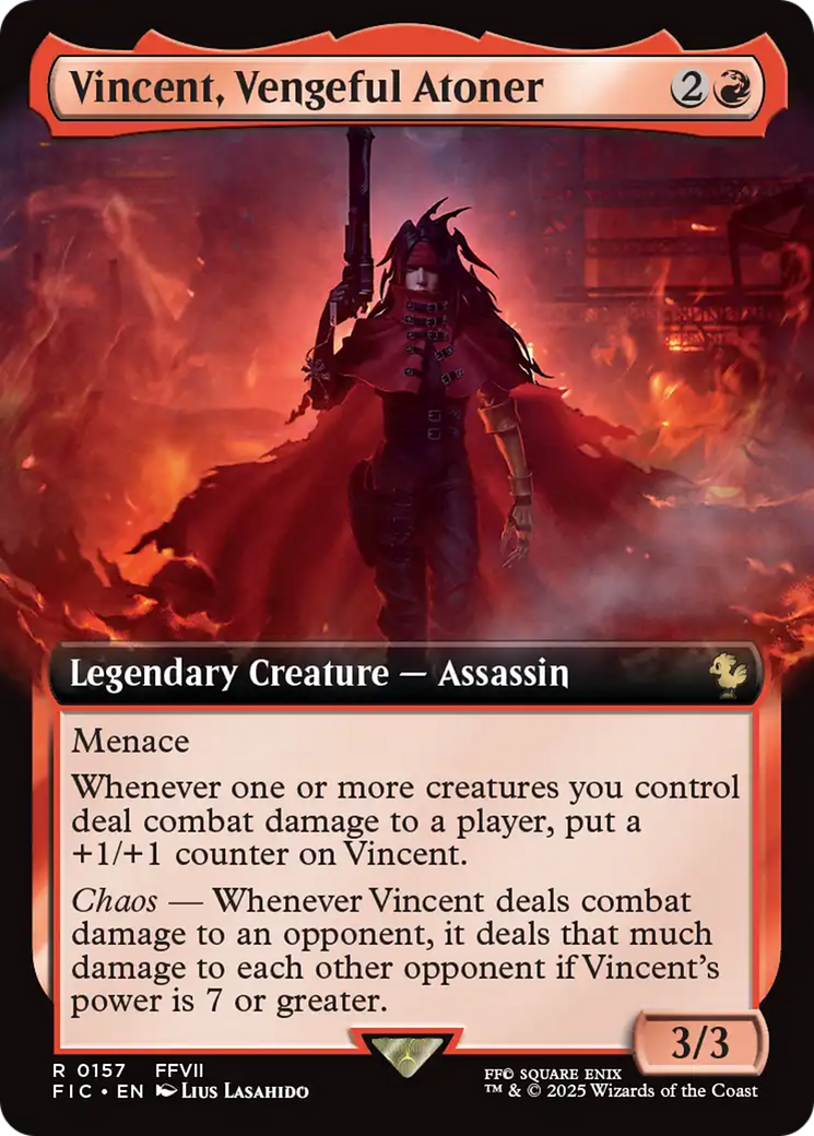 Vincent, Vengeful Atoner (Extended Art) [FINAL FANTASY Commander] [Foil]