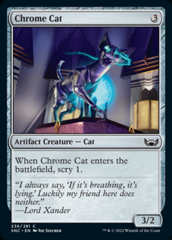 Chrome Cat [Streets of New Capenna] [Foil]
