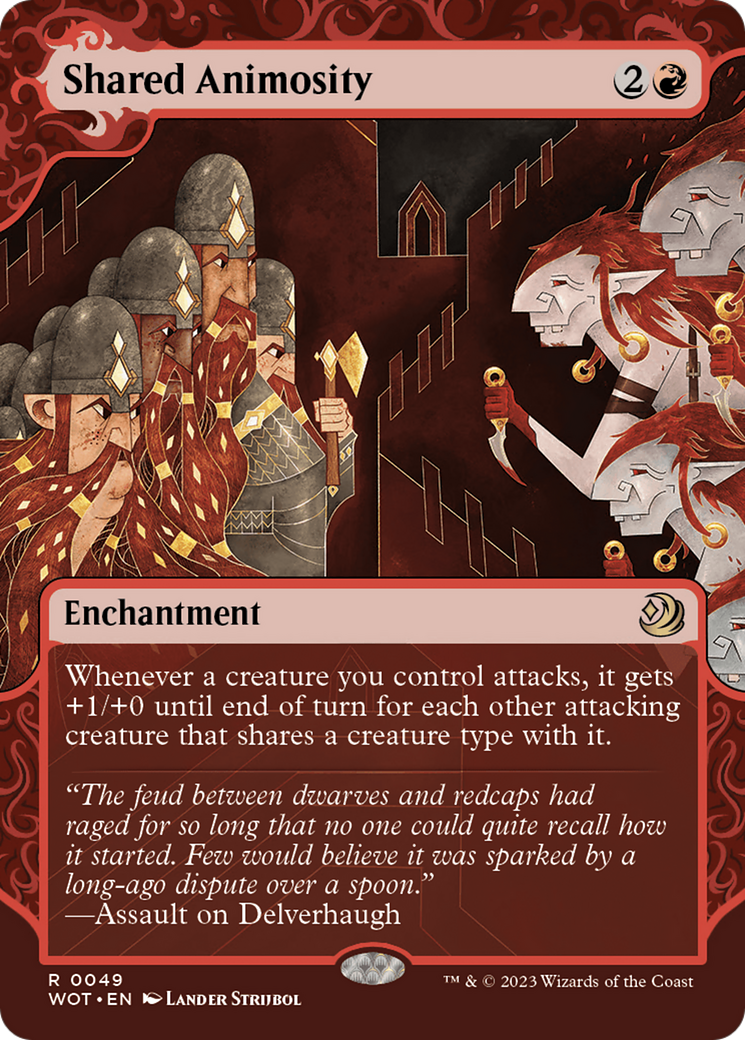 Shared Animosity [Wilds of Eldraine: Enchanting Tales] [Foil]