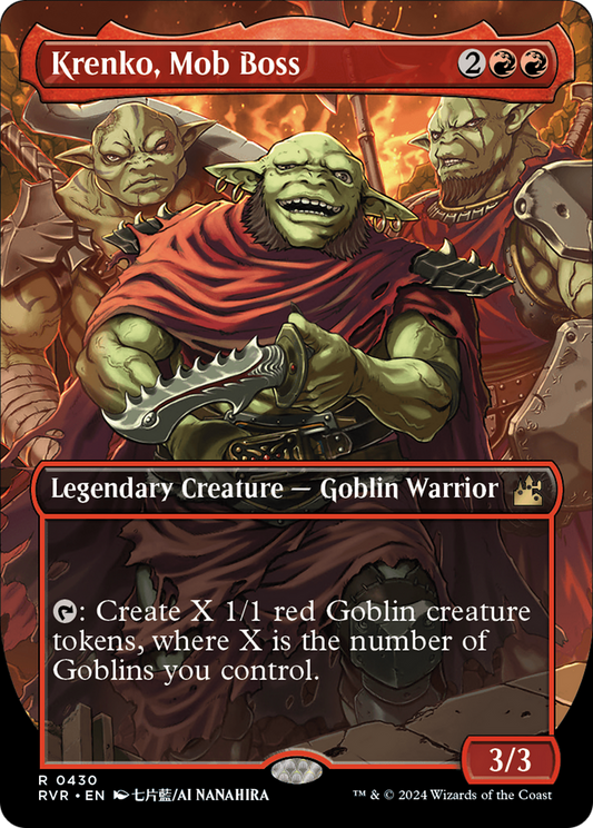 Krenko, Mob Boss (Anime Borderless) [Ravnica Remastered] [Foil]