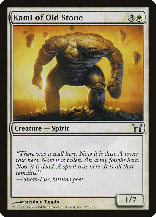 Kami of Old Stone [Champions of Kamigawa] [Foil]