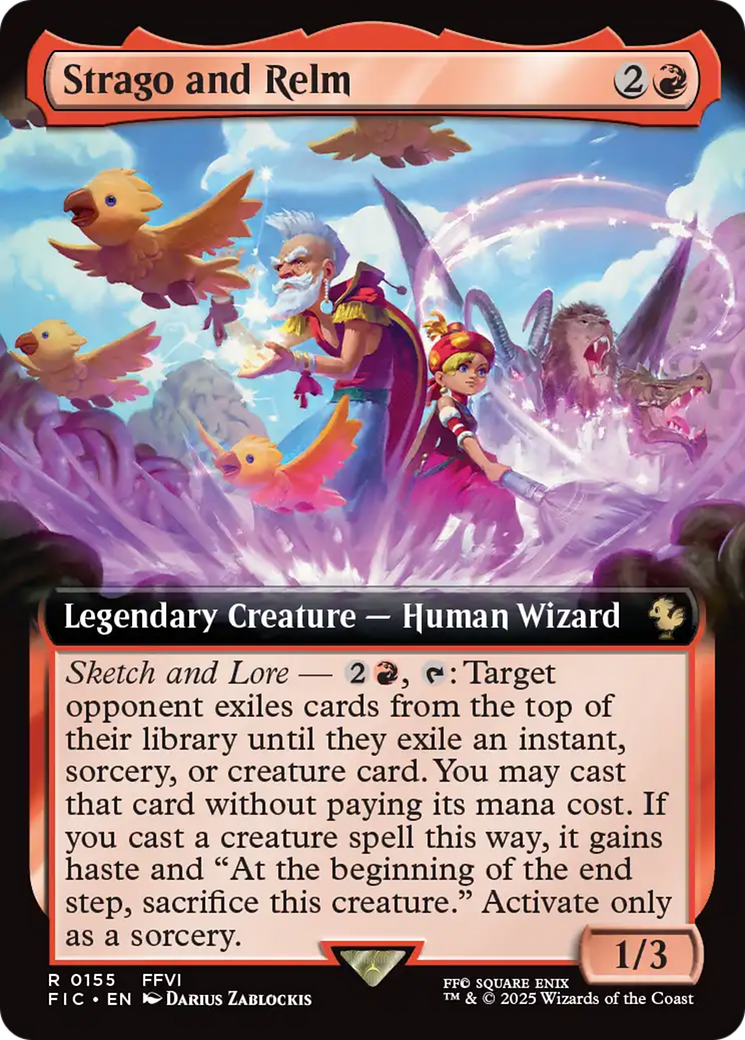 Strago and Relm (Extended Art) [FINAL FANTASY Commander] [Foil]