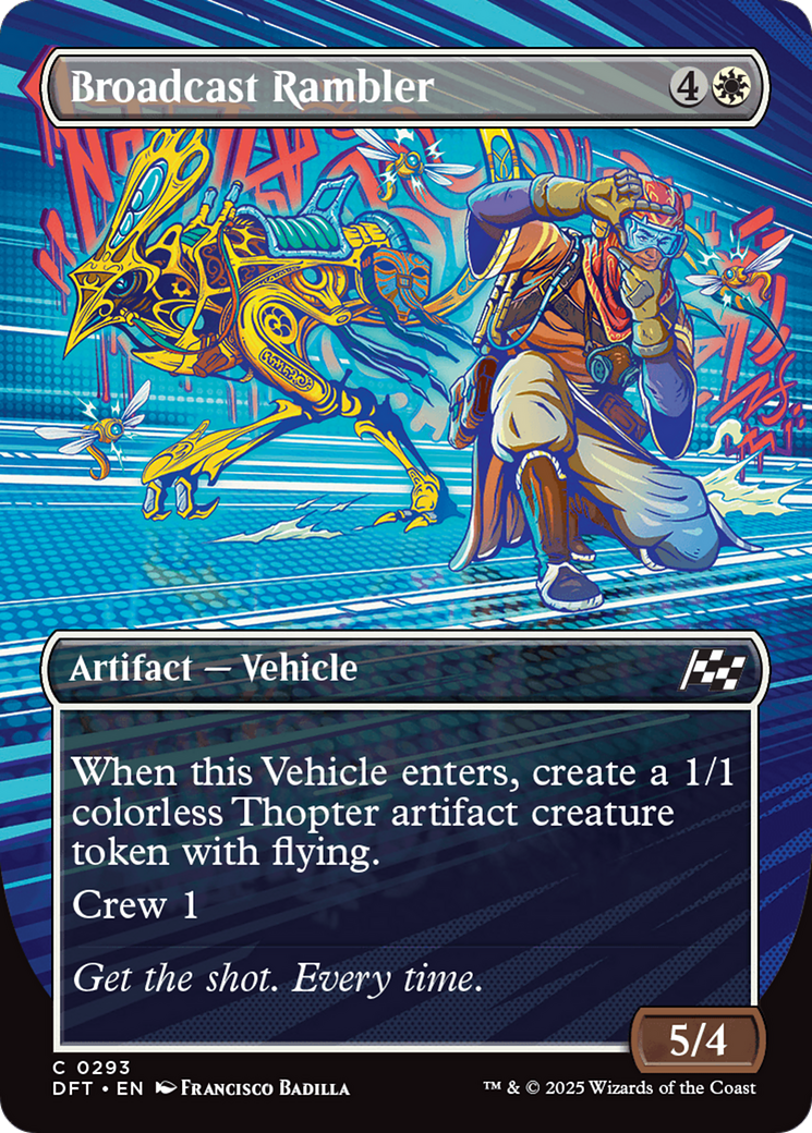 Broadcast Rambler (Borderless) [Aetherdrift] [Foil]