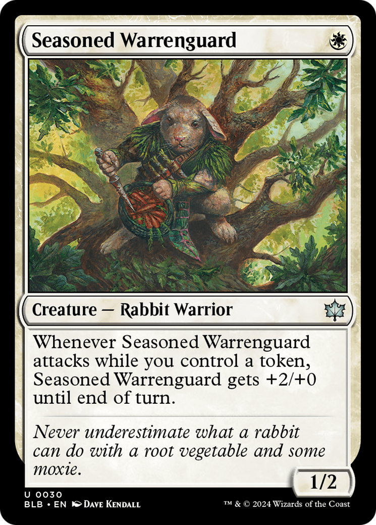 Seasoned Warrenguard [Bloomburrow] [Foil]