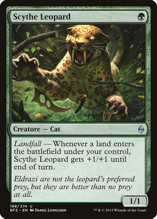 Scythe Leopard [Battle for Zendikar] [Foil]
