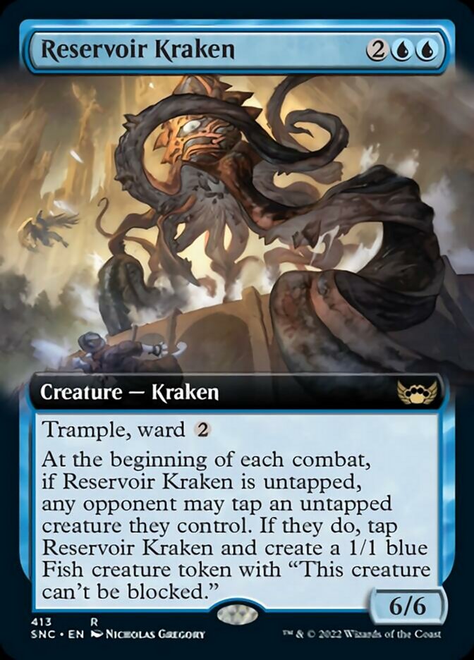 Reservoir Kraken (Extended Art) [Streets of New Capenna] [Foil]