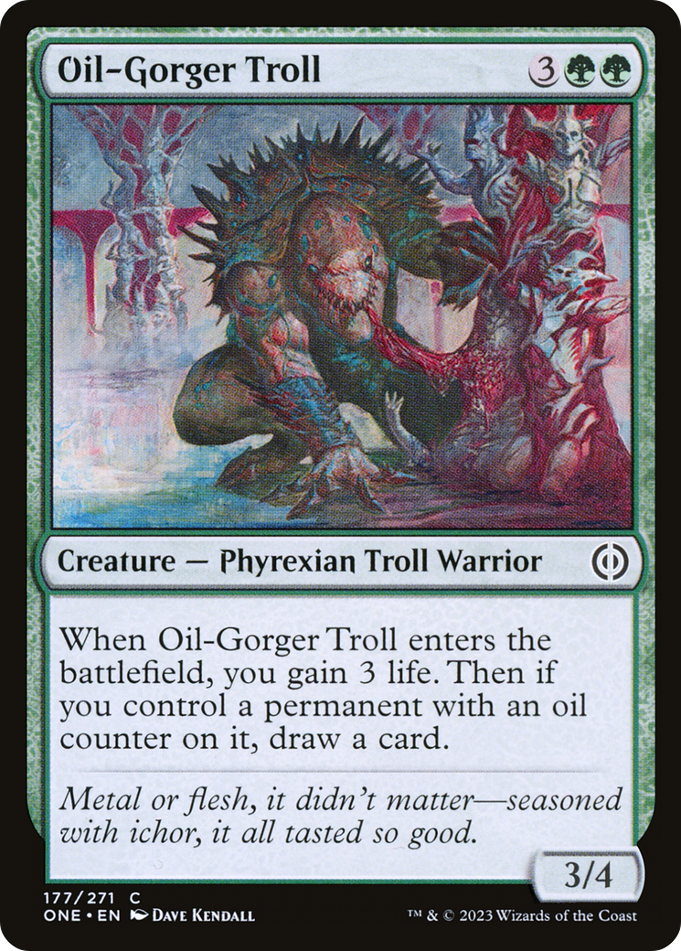 Oil-Gorger Troll [Phyrexia: All Will Be One] [Foil]