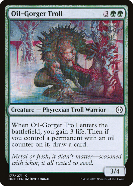 Oil-Gorger Troll [Phyrexia: All Will Be One] [Foil]
