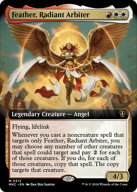 Feather, Radiant Arbiter (Extended Art) [Murders at Karlov Manor Commander] [Foil]