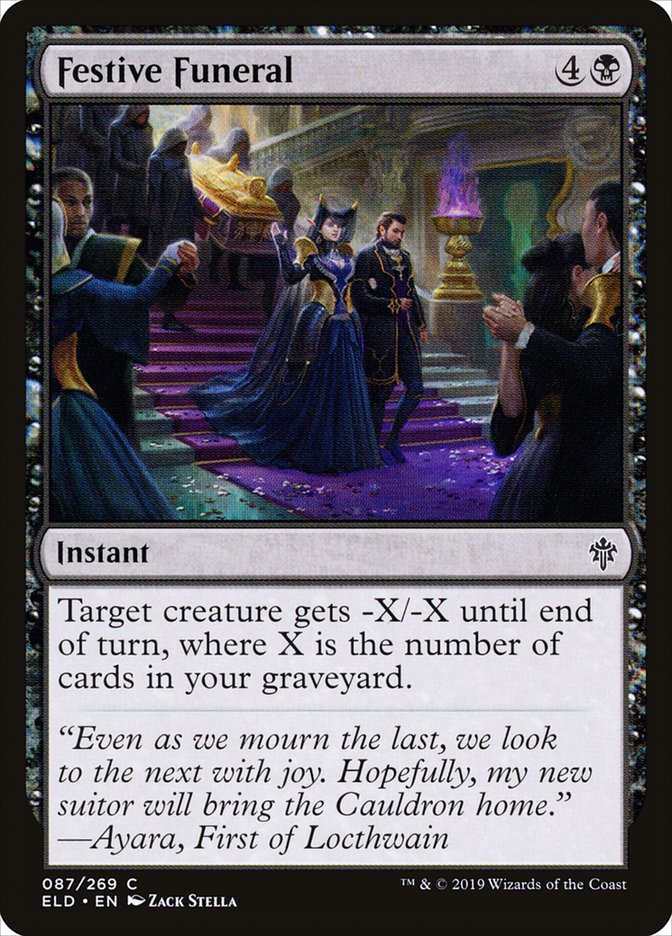 Festive Funeral [Throne of Eldraine] [Foil]
