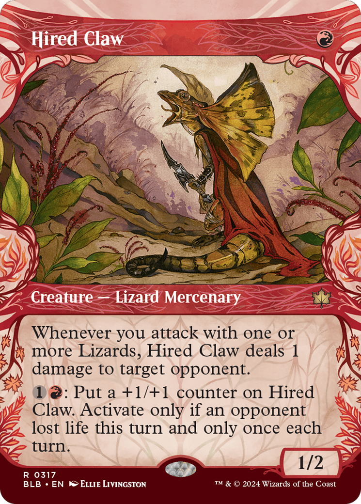 Hired Claw (Showcase) [Bloomburrow] [Foil]
