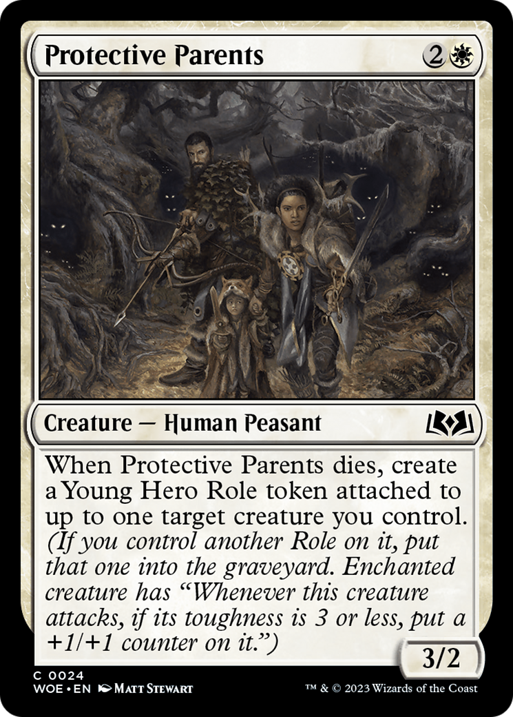 Protective Parents [Wilds of Eldraine] [Foil]