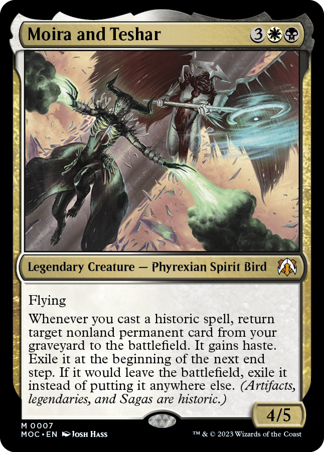 Moira and Teshar [March of the Machine Commander] [Foil]