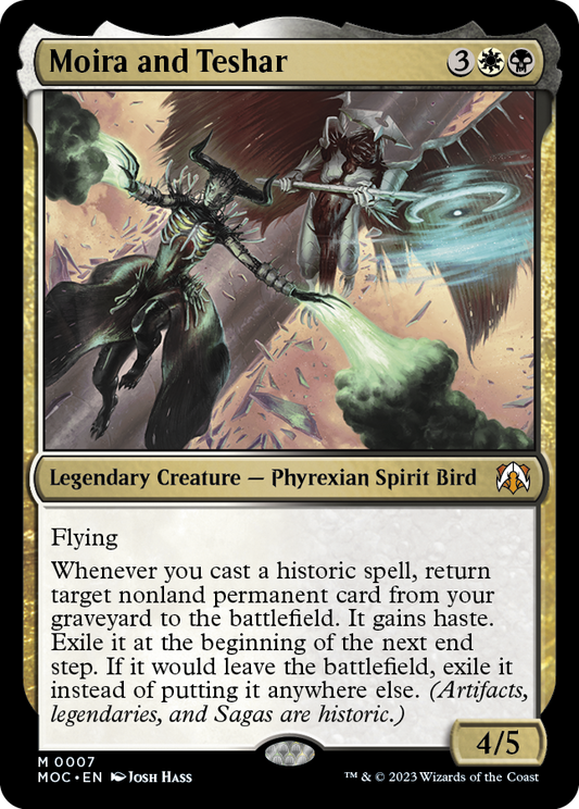 Moira and Teshar [March of the Machine Commander] [Foil]