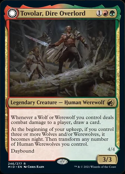 Tovolar, Dire Overlord // Tovolar, the Midnight Scourge [Innistrad: Midnight Hunt] [Foil]