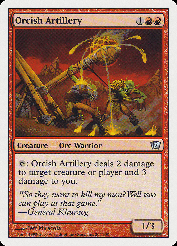 Orcish Artillery [Ninth Edition] [Foil]
