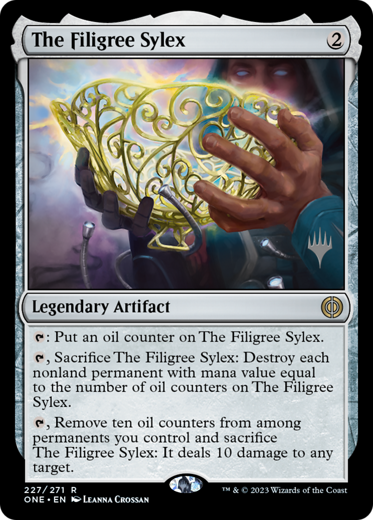 The Filigree Sylex (Promo Pack) [Phyrexia: All Will Be One Promos] [Foil]