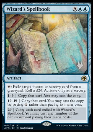 Wizard's Spellbook (Promo Pack) [Dungeons & Dragons: Adventures in the Forgotten Realms Promos] [Foil]