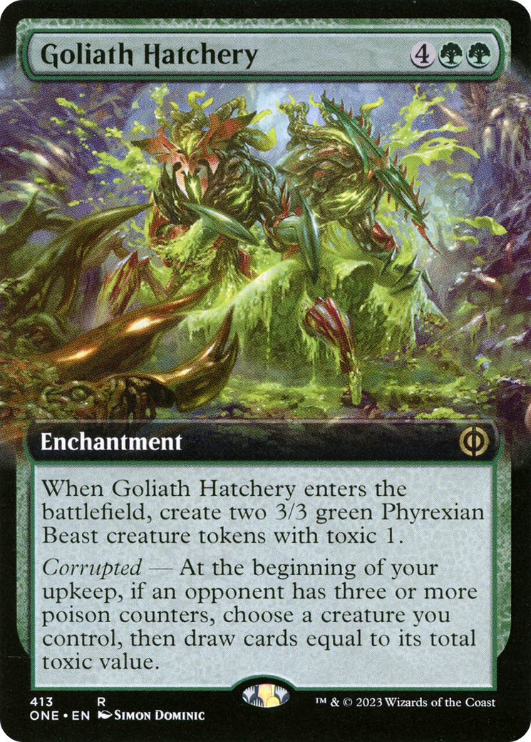 Goliath Hatchery (Extended Art) [Phyrexia: All Will Be One] [Foil]