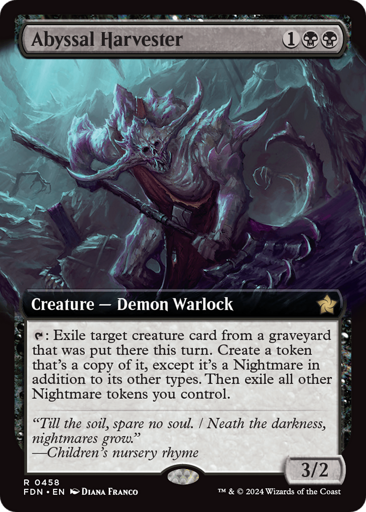 Abyssal Harvester (Extended Art) [Foundations] [Foil]