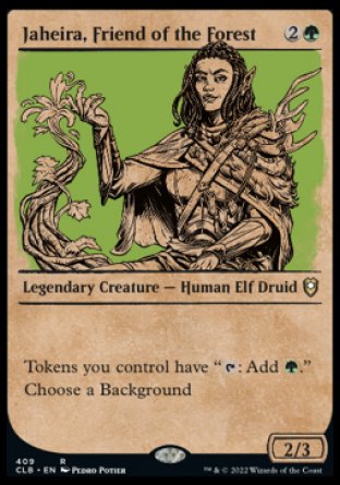 Jaheira, Friend of the Forest (Showcase) [Commander Legends: Battle for Baldur's Gate] [Foil]