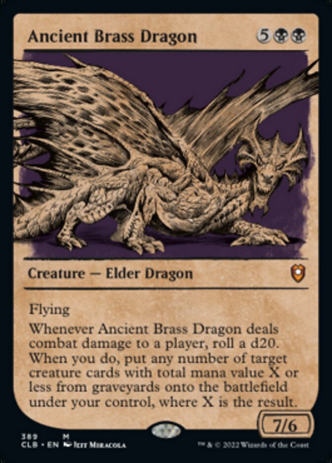 Ancient Brass Dragon (Showcase) [Commander Legends: Battle for Baldur's Gate] [Foil]