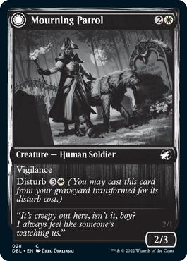Mourning Patrol // Morning Apparition [Innistrad: Double Feature] [Foil]