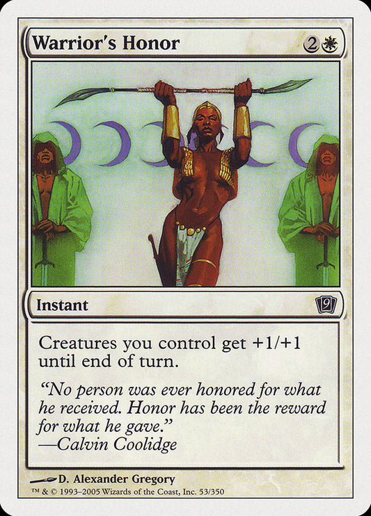 Warrior's Honor [Ninth Edition] [Foil]