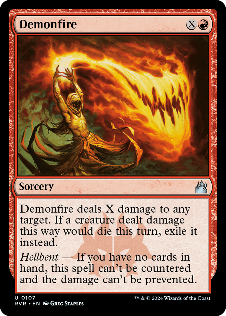 Demonfire [Ravnica Remastered] [Foil]