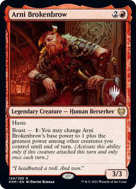 Arni Brokenbrow (Promo Pack) [Kaldheim Promos] [Foil]