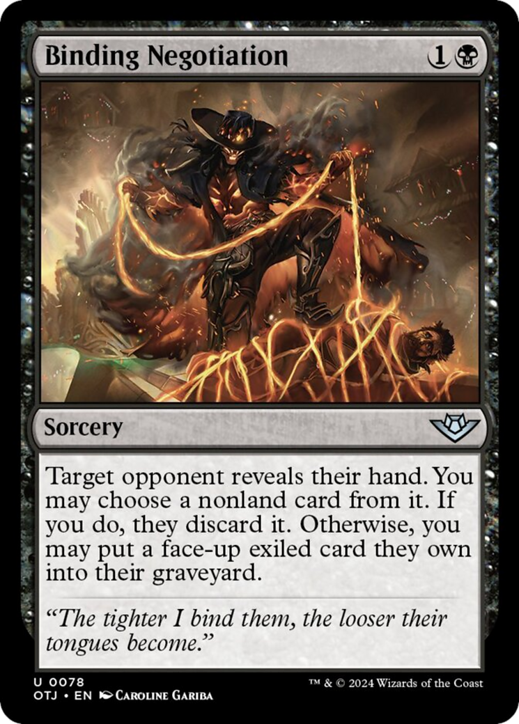 Binding Negotiation [Outlaws of Thunder Junction] [Foil]