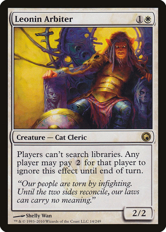 Leonin Arbiter [Scars of Mirrodin] [Foil]
