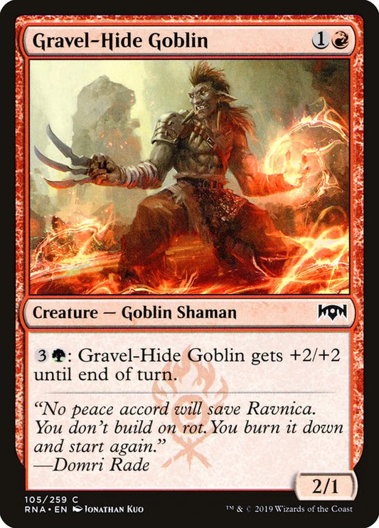 Gravel-Hide Goblin [Ravnica Allegiance] [Foil]