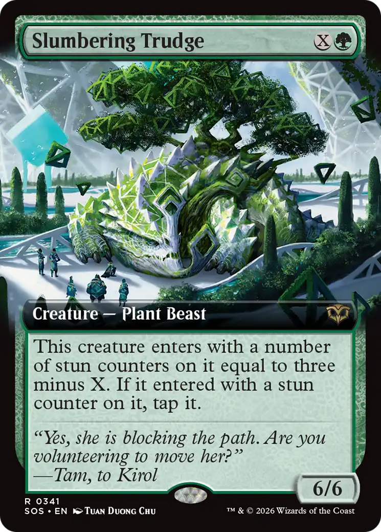 Slumbering Trudge (Extended Art) [Secrets of Strixhaven] [Foil]