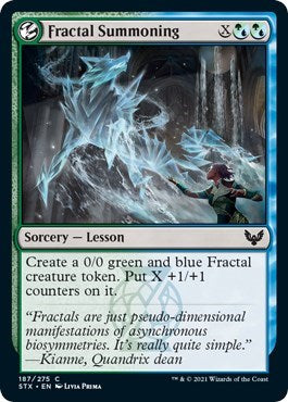 Fractal Summoning [Strixhaven: School of Mages] [Foil]